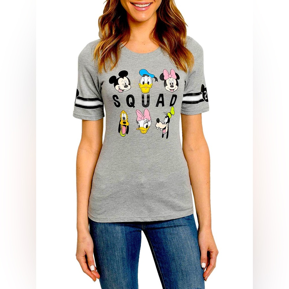 DISNEY SQUAD T-SHIRT FRONT & BACK GRAPHIC FITTED